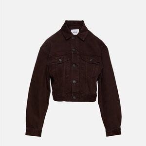 AGOLDE chocolate brown denim jacket